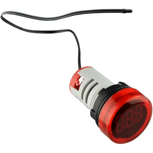 Круглый цифровой измеритель температуры ED16-22WD -25С - 150С (красный)