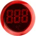 Круглый цифровой измеритель температуры ED16-22WD -25С - 150С (красный)