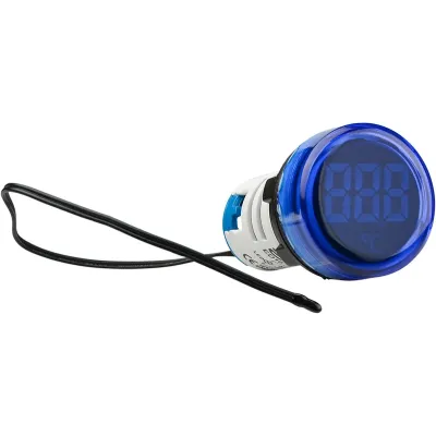 Круглый цифровой измеритель температуры ED16-22WD -25С - 150С (синий) ACKO A0190010044
