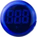 Круглый цифровой измеритель температуры ED16-22WD -25С - 150С (синий)