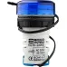Круглый цифровой измеритель температуры ED16-22WD -25С - 150С (синий)
