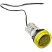 Круглый цифровой измеритель температуры ED16-22WD -25С - 150С (желтый)