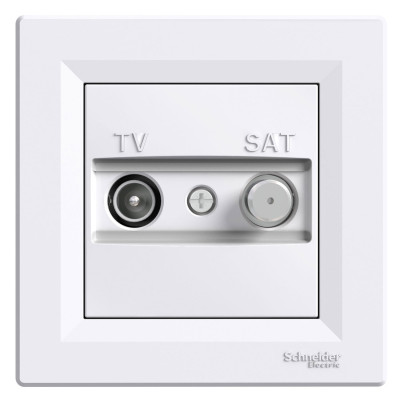 TV-SAT розетка оконечная белая ASFORA EPH3400121