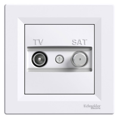 TV-SAT розетка оконечная белая ASFORA EPH3400421