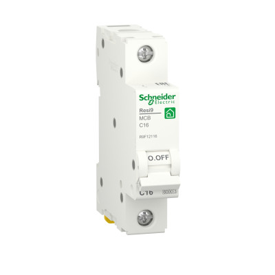 Автоматический выключатель RESI9 Schneider Electric 16 А, 1P, кривая С, 6кА