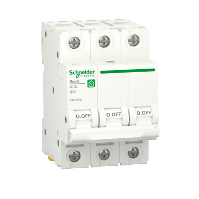 Автоматический выключатель RESI9 Schneider Electric 32 А, 3P, кривая В, 6кА