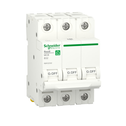 Автоматический выключатель RESI9 Schneider Electric 32 А, 3P, кривая В, 6кА