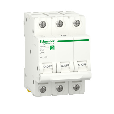 Автоматический выключатель RESI9 Schneider Electric 50 А, 3P, кривая С, 6кА
