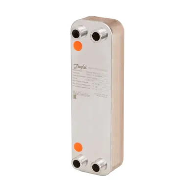 Паяні теплообмінники, XB06H+-1, Мідь, Кількість пластин: 30, 25 бар, G 3/4 Danfoss 004B1214