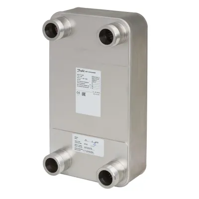 Паяные теплообменники, XB52M-1, Медь, Количество пластин: 40, 25 бар, G 2 Danfoss 004H4524