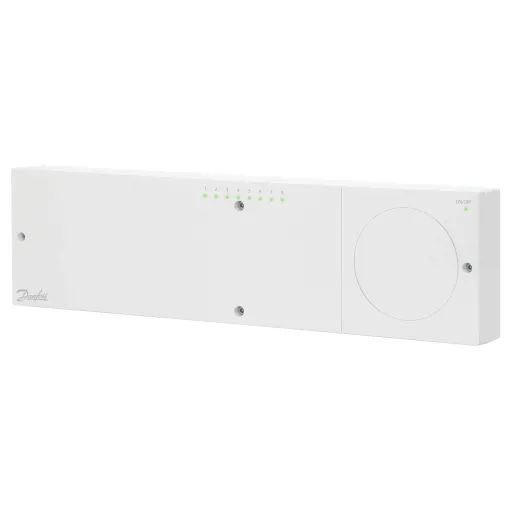 Засоби регулювання підігріву підлоги, Danfoss Icon, Головний контролер, 230.0 В, Напруга виходу В AC: 230, Кількість каналів: 8, На стіну  088U1031