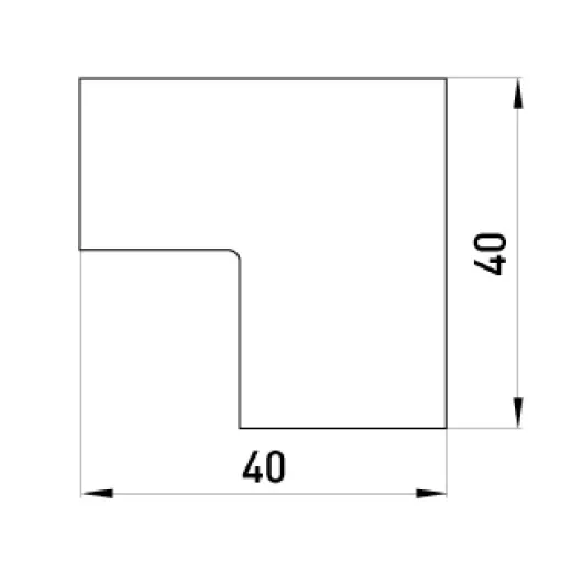 Внутренний угол e.trunking.blend.in.stand.40.25 для короба 40х25мм E.NEXT
