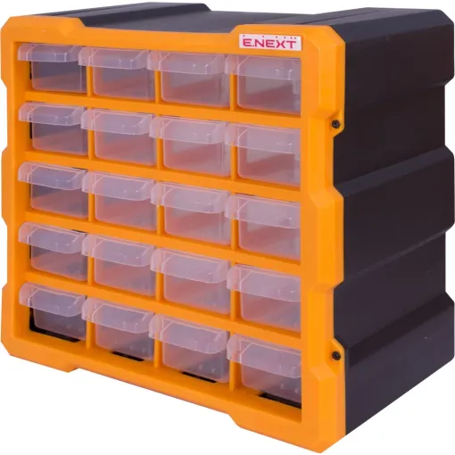 Органайзер пластиковий, e.toolbox.pro.18, 20-секційний 267х157х262мм ENEXT