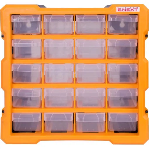 Органайзер пластиковий, e.toolbox.pro.18, 20-секційний 267х157х262мм ENEXT