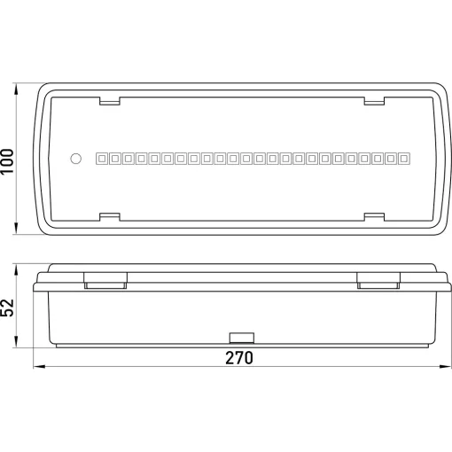 Світильник аварійний e.emerg.507L-24.led.Li.3h.IP65, не постійний, 3 години ENEXT