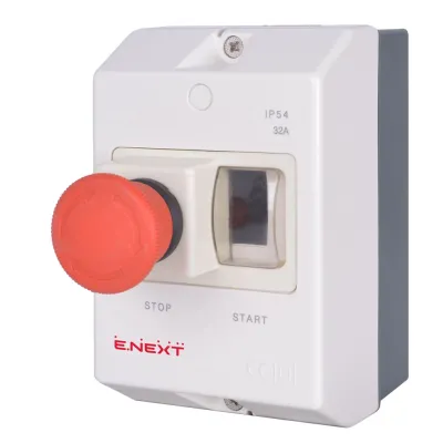Корпус пластиковий e.mp.pro.box IP54 з кнопкою Стоп (p004036)
