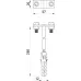 Держатель прута на стене DR 8-10 (L=250) E.NEXT