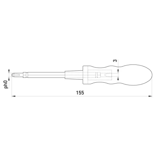 Індикатор-викрутка e.tool.test07 190х4,5хph1 прямий+хрестовий АС100-500В ENEXT