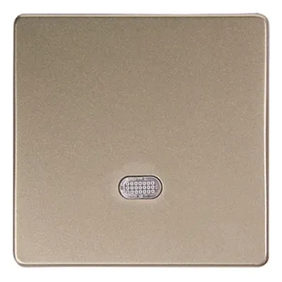 Кнопка e.lux.11651L.pn.l.nickel одинарная никель с підсвіткою (ins0040007)