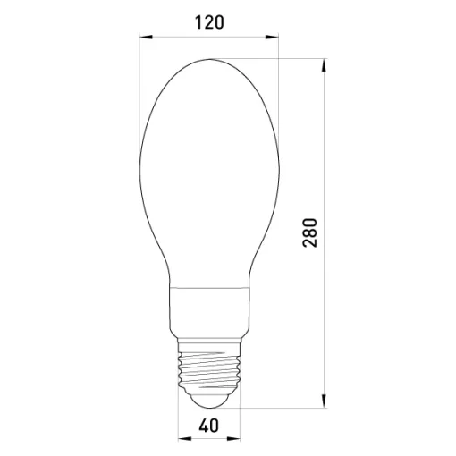 Лампа ртутно-вольфрамовая e.lamp.hwl.e40.500, Е40, 500 вт E.NEXT
