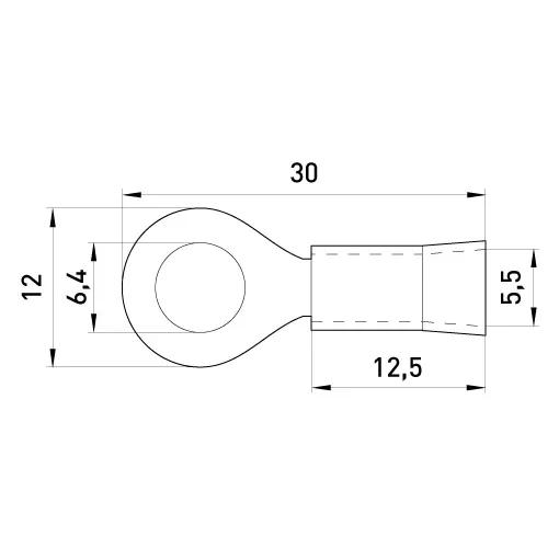 Ізольований наконечник e.terminal.stand.rv3.3,5.6.grey 2.5-4 кв.мм, сірий ENEXT