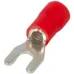Ізольований наконечник вилковий e.terminal.stand.sv.3,5.4.red 2.5-4 кв.мм, червоний ENEXT