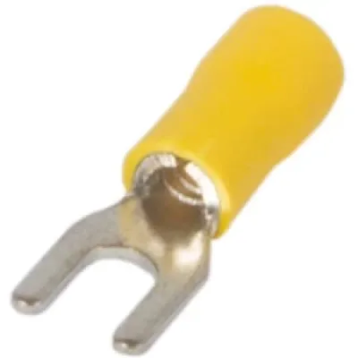 Ізольований наконечник вилковий e.terminal.stand.sv.3,5.4.yellow 2.5-4 кв.мм, жовтий (s2036030)