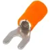 Ізольований наконечник вилковий e.terminal.stand.sv.5.4.orange 4-6 кв.мм, помаранчевий ENEXT