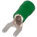 Ізольований наконечник вилковий e.terminal.stand.sv.5,5.8.green 4-6 кв.мм, зелений ENEXT