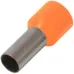 Ізольований наконечник втулковий e.terminal.stand.e1008.orange 1,0 кв.мм, помаранчевий ENEXT