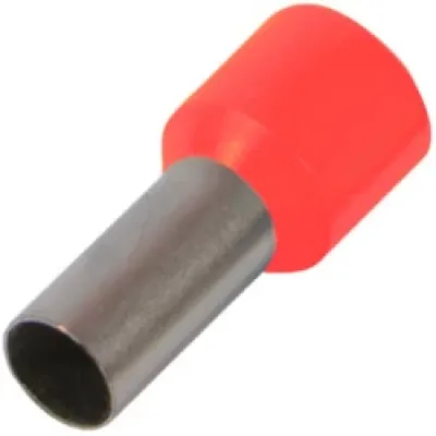 Ізольований наконечник втулковий e.terminal.stand.e10-12.red 10,0 кв.мм, червоний (s3036043)