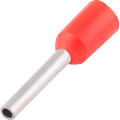 Ізольований наконечник втулковий e.terminal.stand.e0306.red 0.25 кв.мм, червоний (s3036059)