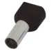 Ізольований наконечник e.terminal.stand.te.2.1.5.black (TE1512 black) 2x1,5 кв.мм, чорний ENEXT