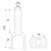 Ізольований наконечник e.terminal.stand.te.2.1.5.black (TE1512 black) 2x1,5 кв.мм, чорний ENEXT