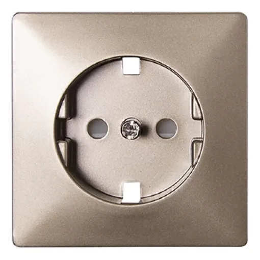 Панель e.lux.12311L.pn.nickel. для розетки c з/к SHUKO, нікель ENEXT