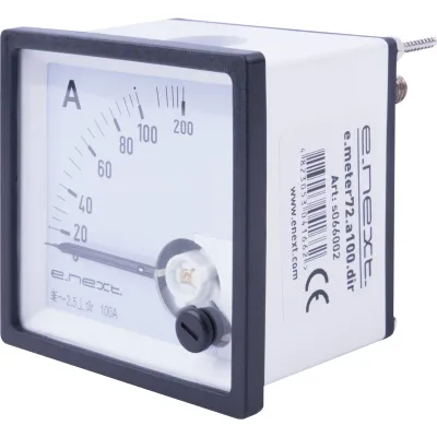 Амперметр щитовой e.meter72.a100.dir AC 100A прямого включения (s066002)