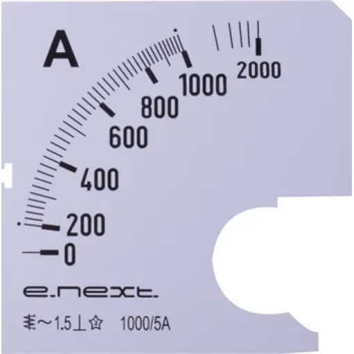 Шкала для амперметра щитового e.meter72.a1000.scale AC 1000A E.NEXT