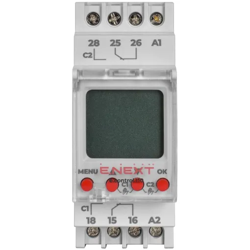 Реле времени астрономическое двухканальне e.control.t10 E.NEXT