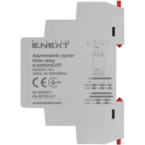 Реле времени ассиметрического повторения цикла e.control.t17 E.NEXT