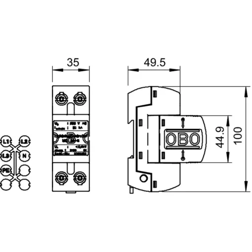 Блискавичник захисний координов. MCD50-B ENEXT