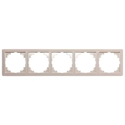 Рамка e.lux.10104L.5.fr.ivory 5-містна, слонова кістка (ins0040062)
