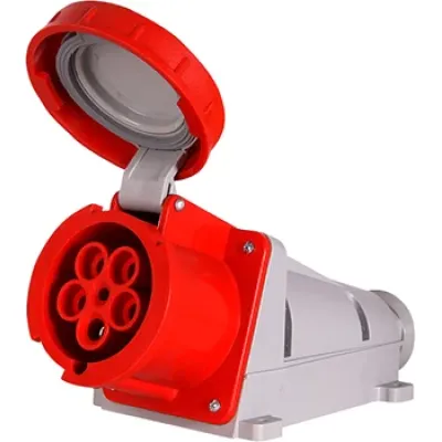 Силовая розетка стационарная 3Р+N+Z, 400В, 63А, IP57 (050)