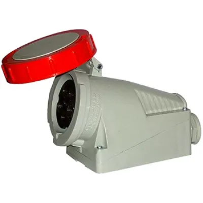 Силовая розетка стационарная 3Р+N+Z, 400В, 32А, IP67 (2646-137)