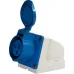 Силова розетка стаціонарна e.socket.pro.4.32, 4п., 380В, 32А (124) ENEXT