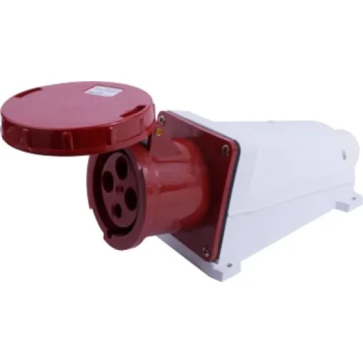 Силовая розетка стационарная e.socket.144.125.67, 4п., 400В, IP 67, 125А E.NEXT