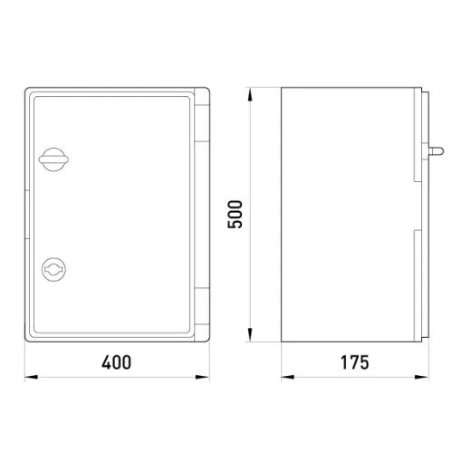 Корпус ударопрочный с АБС-пластика e.plbox.400.500.175.blank, 400х500х175мм, IP65 E.NEXT