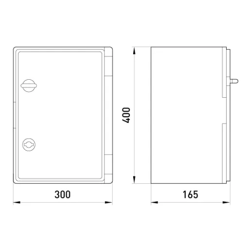 Корпус ударопрочный с АБС-пластика e.plbox.300.400.165.tr, 300х400х165мм, IP65 с прозрачной дверью E.NEXT
