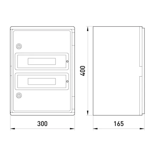 Корпус удароміцний з АБС-пластика e.plbox.300.400.165.24m.blank, 300х400х165мм, IP65 з панеллю під 24 модулі ENEXT Корпус удароміцний з АБС-пластика e.plbox.300.400.165.24m.blank, 300х400х165мм, IP65 з панеллю під 24 модулі ENEXT