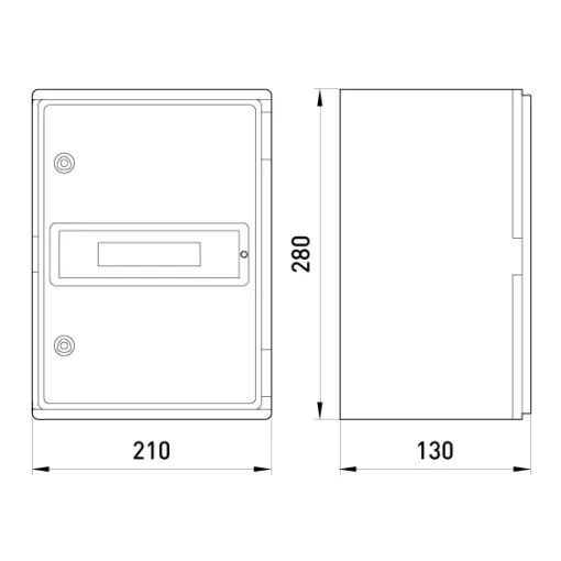 Корпус удароміцний з АБС-пластика e.plbox.210.280.130.8m.tr, 210х280х130мм, IP65 з прозорими дверцятами та панеллю під 8 модулів ENEXT Корпус удароміцний з АБС-пластика e.plbox.210.280.130.8m.tr, 210х280х130мм, IP65 з прозорими дверцятами та панеллю під 8 модулів ENEXT