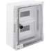 Корпус ударопрочный с АБС-пластика e.plbox.250.330.130.18m.tr, 250х330х130мм, IP65 с прозрачной дверью і панелью под 18 модулей E.NEXT